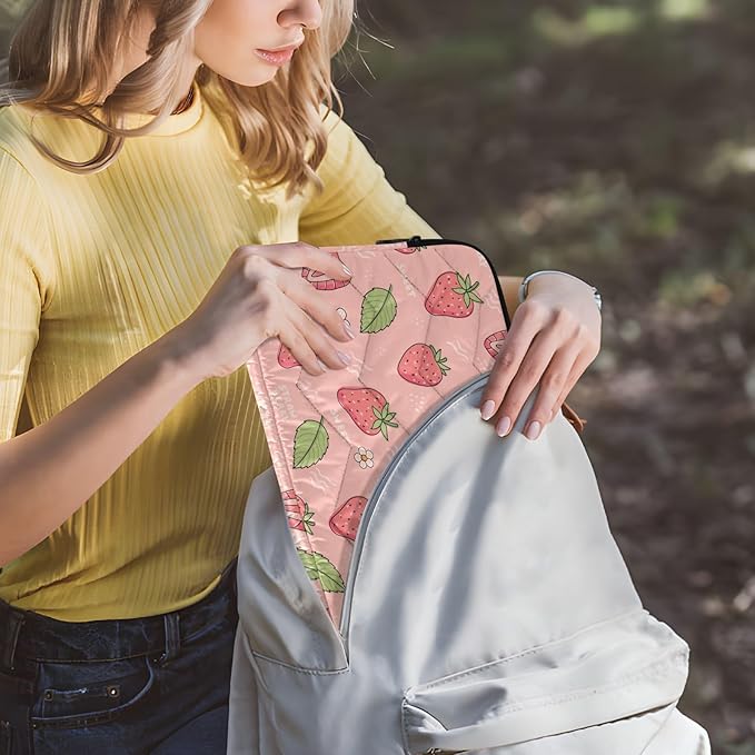 Strawberries Laptop Sleeve 13-14 Inch Waterproof Computer Bag for Women, Men - Cute Tablet Cover, A06D24018