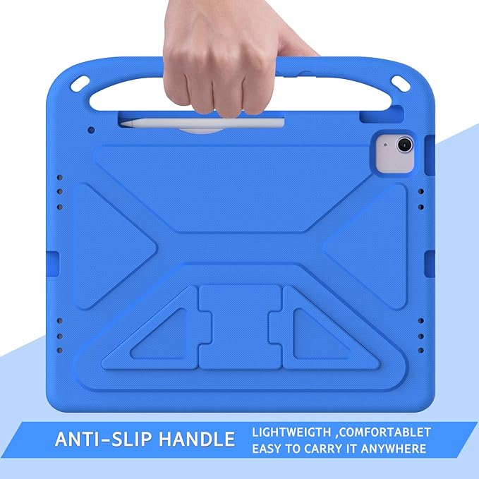ATOOZ Kids Case for iPad air 13 inch 2024 2025 2026 (M2 M3 M4) /iPad Pro 13 inch (M4 M5), Cover with Shockproof Handle Stand for iPad Pro 13 7th /8th Gen 13" Tablet (Blue)