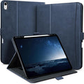 Handcrafted Case for iPad Air 13 Inch M4/M3/M2 (2026/2025/2024) with Pencil Holder & Hand Strap & Pocket,Magnetic Clasp,Multi Angles Stand,Protective Folio Cover,Auto Sleep/Wake,Dark Blue