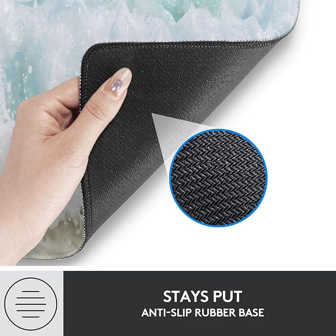 Gaming Mouse Pad, Underwater Fishing-Themed Mouse Pad, Desk Mat, Non-Slip Rubber Base MousePads for Computers Laptop Office School Home Accessories Decor 31.5" x 11.8"