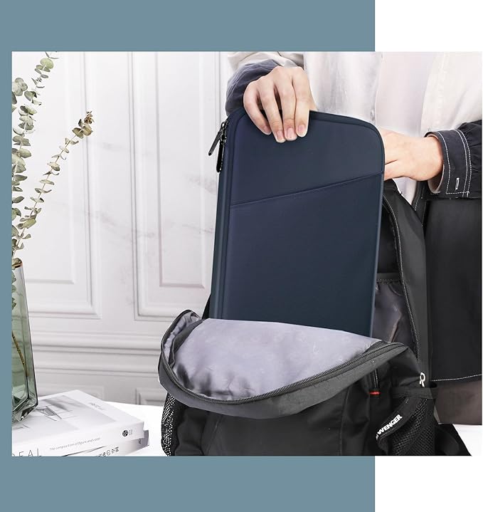 TiMOVO 9-11" Tablet Sleeve Bag for iPad 11-inch A16 2025, iPad 10.9"/10.2"| Air 11 Inch/5th/4th Gen. 10.9", Galaxy Tab A9+/A11Plus 11", Protective Bag with Pocket, Indigo