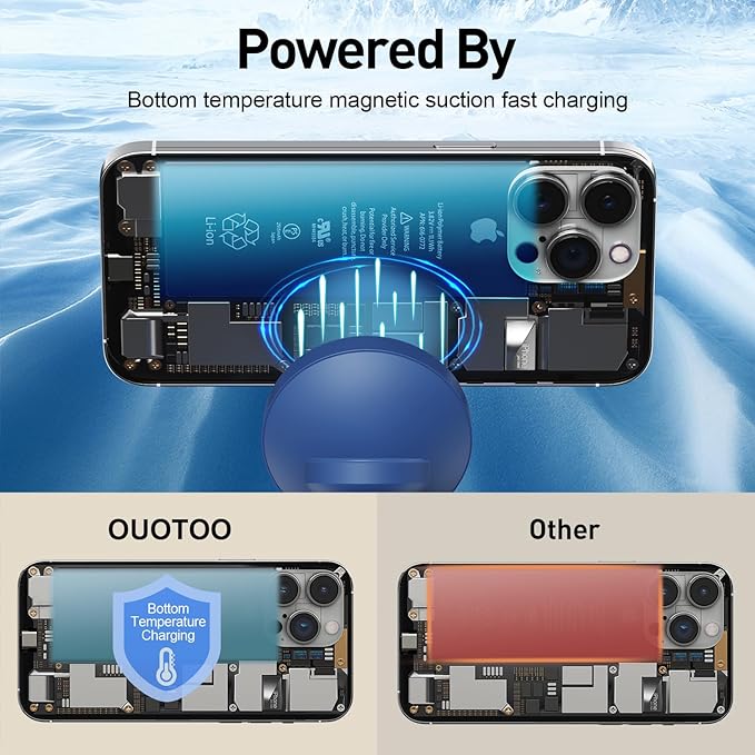 New 3 in 1 Charging Station for Apple Compatible with Magsafe Charger Stand for iPhone 17 16 15 14 13 12 Wireless Charging Station for AirPods Wireless Charger for iWatch Series