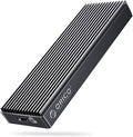 ORICO 20Gbps M.2 NVMe SSD Enclosure Adapter,USB3.2 Gen2 Type-C to NVMe PCI-E M-Key Solid State Drive Aluminum External Case for SSD Size 2230/2242/2260/2280, up to 4TB（M2PAC3-G20, Grey）