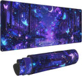 Butterfly Mouse Pad Extended Large Gaming Mouse Pad XL Stitched Edges for Gamer Home Office 31.5 X 11.8 Inch
