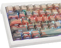 Tsungup Custom Keycaps 60 75 Percent,Pastel Side Print 135 Keys PBT Cherry Profile Shine Through Keycap Set, Dye-sub Key Caps Keyboard Keycaps for Mechanical Keyboards