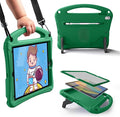 Bam Bino Space Suit iPad 9th Generation Case Kids, iPad 8th/7th/10.2 inch iPad Case for Kids | Lightweight Cover with Screen Protector, Handle, Stand, Shoulder Strap, Pencil Holder (Mint Green)
