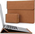 HYZUO 15 Inch Laptop Case Bag Sleeve with Stand for MacBook Air 15 M5 M4 A3241 M3 A3114 M2 A2941 2026-2023, 15" Surface Laptop 7/6/5/4/3, MacBook Pro 15 A1990 A1707 2019-2016, Brown