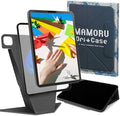 BELLEMOND iPad Air 13" Case M4 2026 / M3 2025 / M2 2024 | Origami Folio Stand | 6-Mode Foldable, Magnetic Detachable Cover | Mamoru Ori Case | Black & Grey