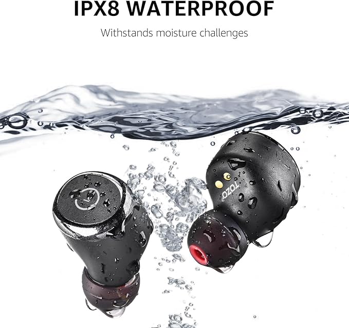 TOZO T10 Wireless Earbuds Bluetooth 5.3 Headphones, App Customize EQ, Ergonomic Design, 55H Playtime, Wireless Charging Case, IPX8 Waterproof Sound in-Ear Headset, New Version