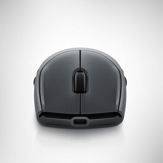 Alienware AW720M Tri-Mode Wireless Gaming Mouse - 2.4GHz Wireless, Bluetooth 5.1, 26,000 DPI, 8-Fully Programmable Buttons, Magnetic Snap Charging Adapter USB-A to USB-C Cable - Dark Side of The Moon