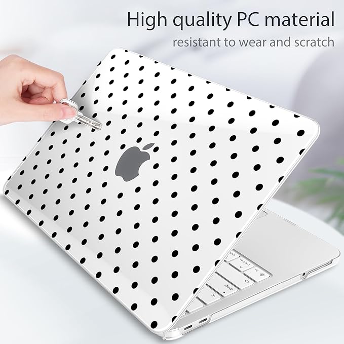 Tuiklol for 2026 MacBook Neo 13 Inch A18 Pro Chip Case, (Model A3404) Anti-Scratch Anti-Drop Slim Hard PC Shell Case with Shockproof Protective MacBook Neo Laptop Cover, Spot-Black