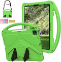 Kids Case for Apple iPad Air 13 M4 M3 M2 2026 2025 2024/ iPad Pro 13 M5 M4 2025 2024/ Pro 12.9" 2022/2021/2020/2018, EVA Shockproof Handle Kickstand Lightweight Cover with Shoulder Strap, Green