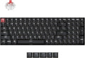 Keychron K4 96% Layout QMK Wireless and Wired Options Mechanical Keyboard, White Backlight Super Red Switch, Paired with Shine-Through Double-Shot PBT Keycaps for Mac Windows-Version 3