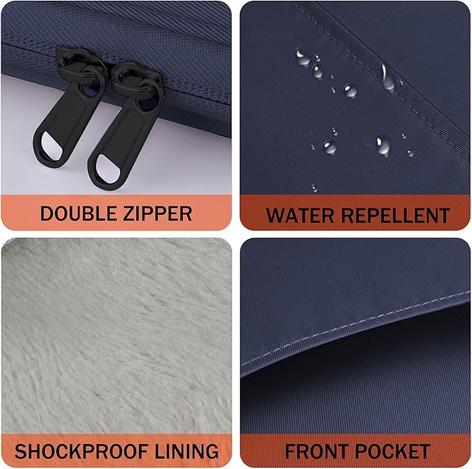 HoYiXi Universal Sleeve Bag for 7-8 inch Tablet Fire HD 8/Fire HD 8 Plus Compatible iPad mini (6th Gen) 8.3" 2021, iPad mini 5/4/3/2/1, Tab A8, 7"-8" inch Android Tablet Sleeve Case -Blue