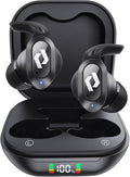 Bluetooth Earbuds Wireless Ear buds Wireless Charging Case Waterproof Headphones Built in Microphone Stereo Bass 64H Playback LED Power Display for iPhone Android Phones Computer Sports Gaming Workout