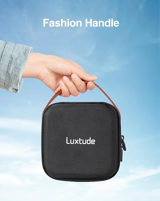 Luxtude Electronic Organizer Travel Case, Portable Tech Organizers, Hard Charger Organizer, Travel Cable Organizers, Tech Bag (Single-Layer, Black, X-Small)
