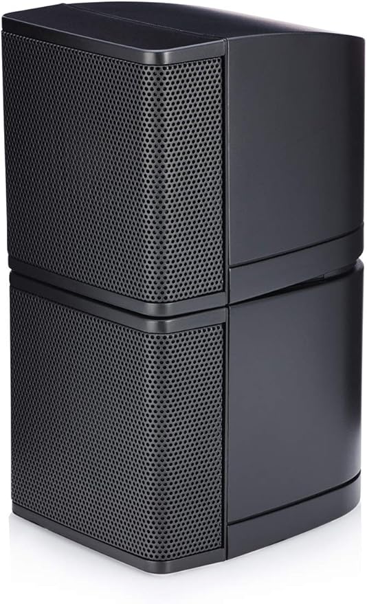 Pure Resonance Audio MC2.5B Dual 2.5” Swiveling Surround Sound Mini Cube Speaker (Pair, Black) (Without Brackets)