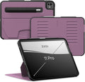 Zugu Case for iPad Pro 11 (M4/M5) 2024/2025, Slim Protective Cover with Apple Pencil Holder, Auto Wake/Sleep, Multiple Viewing Angles, iPad Pro 11 Inch Cover, Phone Protector, Berry Purple