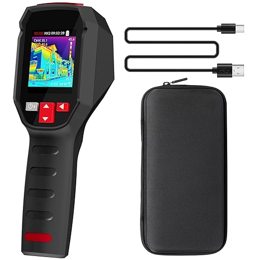 BSIDE Thermal Camera, 240x240 Resolution with 15 Thermal Palettes, Handheld Infrared Imaging IR Camera with Full-Viewing Color LCD, for Home Inspection Car HVAC DIY Heat Pump Circuit Break, -4℉~1022℉