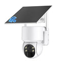 Oculview 2K Solar Security Camera Wireless Outdoor, 1PCS Outdoor Camera Wireless with 360° View, Cameras for Home Security with Color Night Vision, 4G LTE Cellular, No Wi-Fi Needed, 1 Pack, White
