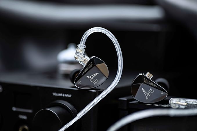 Linsoul x KZ AS10 PRO 5BA Wired Earbuds, HiFi in-Ear Earphones with Mirror Polygon Faceplate, 2 Pin Detachable Cable for Audiophile (Without Mic)