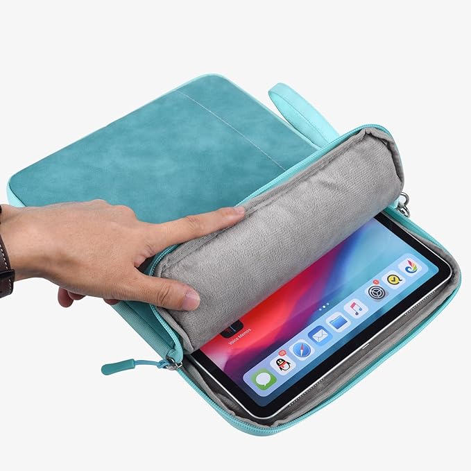 CAAORDKSO 9-11 Inch Tablet Sleeve Case for 11 inch iPad A16 / 11 inch iPad Pro M4 / 11” iPad Air M2 M3 / 10.2 10.5 10.9" iPad, Air 5/4/3, Tab S8/S9/A9+ 11", Amazon Fire Max 11/ Fire HD 10 tablet, Blue