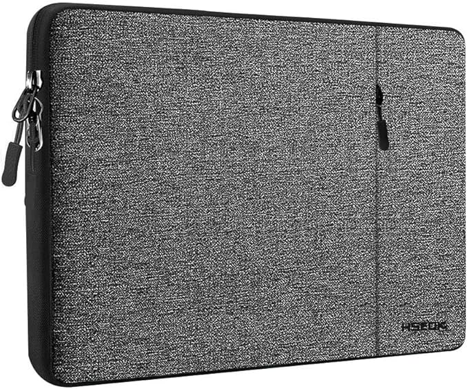 Hseok Laptop Sleeve 15.6 16 inch Case Compatible with MacBook Neo 16, MacBook Pro 16" M5/M4/M3/M2/M1, MacBook Air Pro 15", XPS 16, Most 15" 15.6" 16" Notebooks,Gray&Black