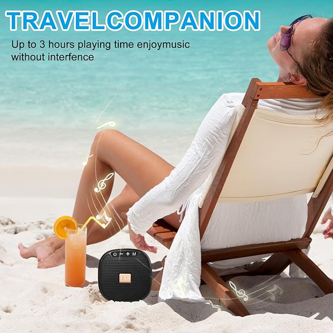 Portable Bluetooth Speaker for Bike, Mini Outdoor Travel Speakers, Wireless Traveling Bicycle Speakers, Integrated Design Bicycle Speaker with Loud Sound for Riding, TWS
