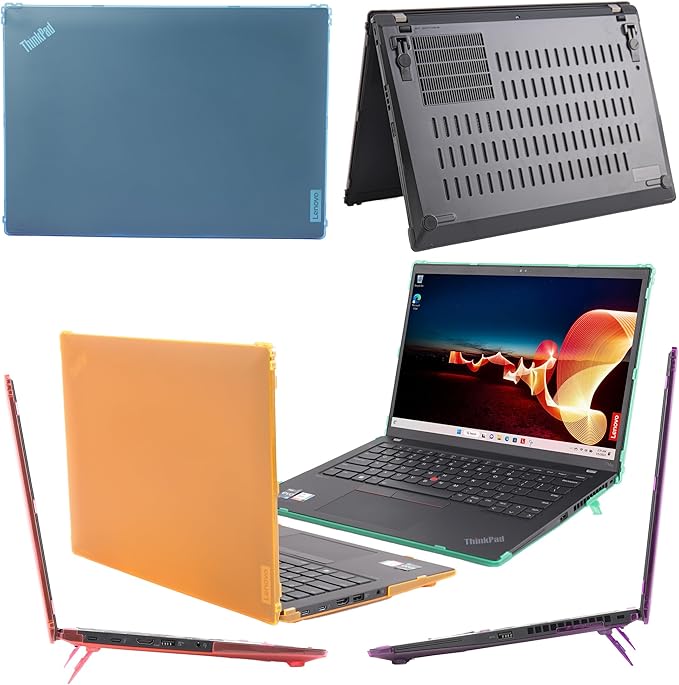 mCover Hard Case ONLY Compatible for 2023-2024 14" Lenovo ThinkPad T14s Slim Gen 3 / Gen 4 Windows PC (with 180° Hinge, NOT Fitting Any Other Lenovo Models) - Blue