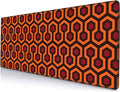 Gaming Mouse Pad, XXL Extended Computer Keyboard Long Mouse Mat, Large Desk Pad for Office Laptop, Non-Slip Rubber Base with Stitched Edge Mousepad, 31.5X11.8 inch Overlook Hotel Pattern