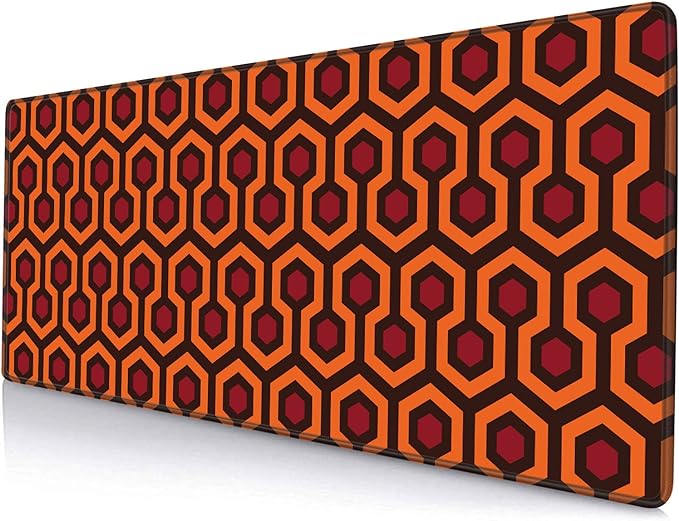 Gaming Mouse Pad, XXL Extended Computer Keyboard Long Mouse Mat, Large Desk Pad for Office Laptop, Non-Slip Rubber Base with Stitched Edge Mousepad, 31.5X11.8 inch Overlook Hotel Pattern