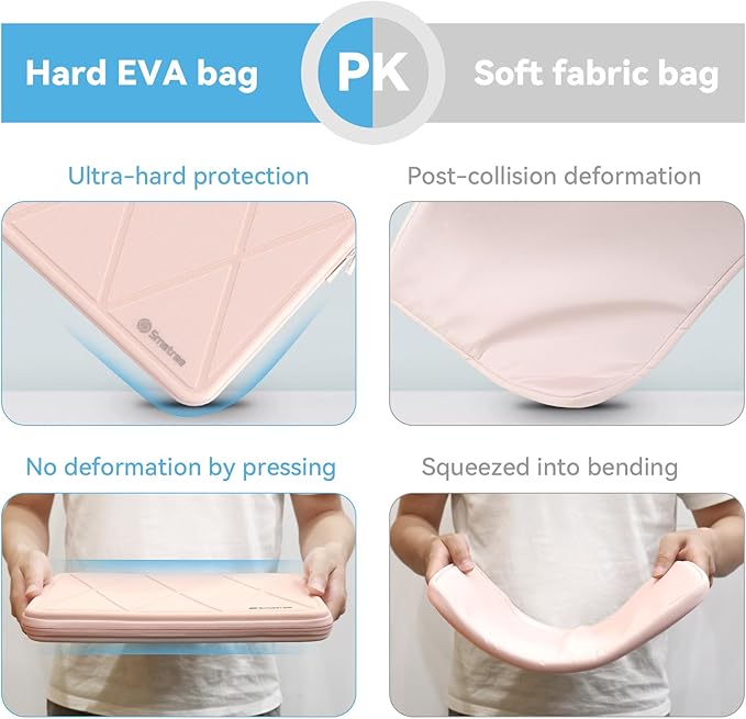 Smatree Hard EVA Protective Sleeve Case Compatible for 15.6 inch ASUS ExpertBook B2 B2502C/B2 Flip B2502F, Anti-Shock and Waterproof Laptop Case, Pink (X8289P)