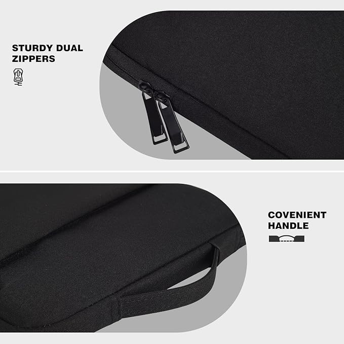 Portable Monitor Case 15.6 Inch, Protective Carrying Sleeve for MNN ForHelp KYY InnoView VILVA COOLHOOD ViewSonic HotYeah KOORUI QQH Zenscreen 15.6" 16.1" Portable Monitor Computer Bag,Black