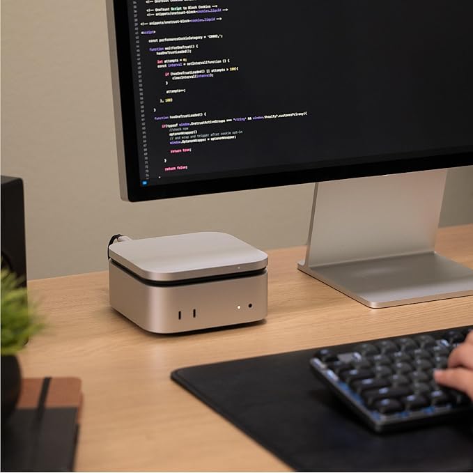Satechi USB4 NVMe SSD Enclosure for Mac mini M4, M.2 NVMe SSD Enclosure with up to 40Gbps, up to 8TB, for Sizes 2280/2260/2242/2230mm, Compatible with Thunderbolt 5/4, USB4 (SSD Not Included)