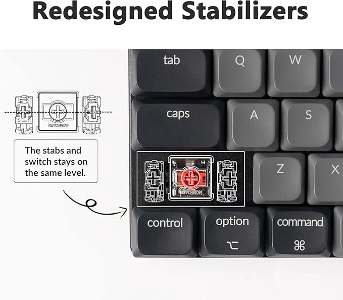Keychron K3 QMK Ultra-Slim Wireless Mechanical Gaming Keyboard, 75% Layout with Banana Switch, White LED Backlight Rechargeable Wired Bluetooth Professional Office Keyboard for Mac/Windows, Version 3