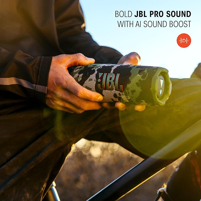 JBL Flip 7 - Portable Waterproof and Drop-Proof Speaker, Bold JBL Pro Sound with AI Sound Boost, 16Hrs of Playtime, and PushLock System with Interchangeable Accessories (Pink)