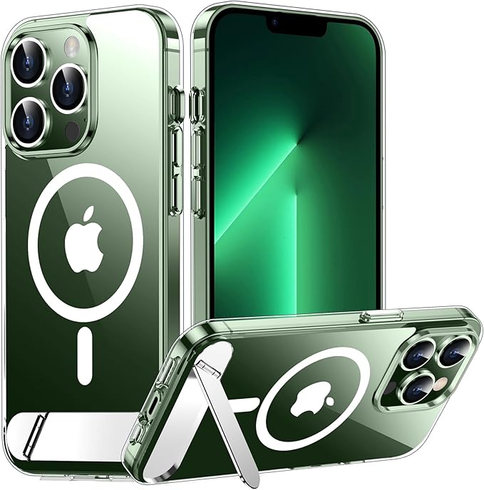 Magnetic Compatible with iPhone 13 Pro Max Case, [Built-in Invisible Kickstand][Compatible with MagSafe] [Military Grade Shockproof] Slim Thin Phone Case for iPhone 13 Pro Max 6.7"