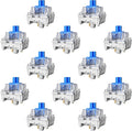 Zhouwang 72PCS Blue Clicky Mechanical Keyboard Switches,3-Pin Hot-Swappable Pre-Lubricated Switch with 2 Kailh Switches,Crisp Click Sound for Gaming Keyboards & 3D Print Accessories