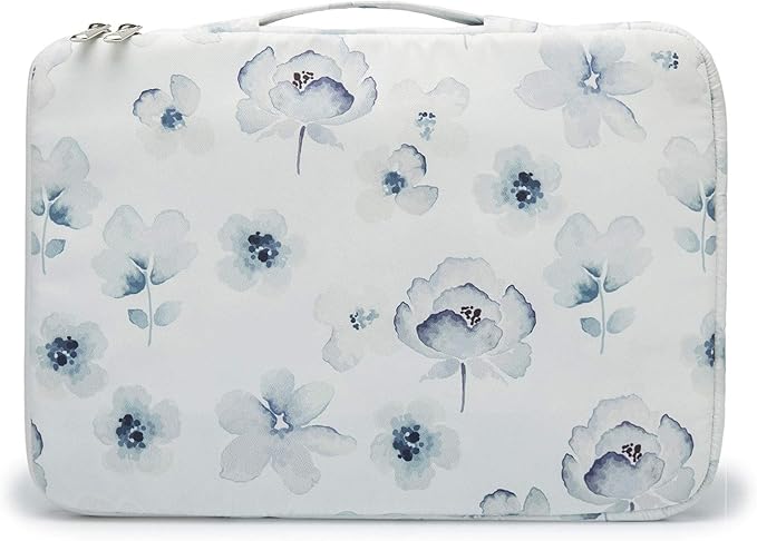 Kinmac 360° Heavy Duty Protective Laptop Computer Sleeve case Bag Cover with Handle for MacBook Pro 14 inch,14 inch-14.4 inch HP Lenovo Dell ASUS Acer Laptop (Chinese Ink Flower)