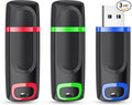 RAOYI 3 Pack 128GB Flash Drive, USB 3.0 High Speed Memory Stick Thumb Drive Jump Drive Zip Drive for Data Storage and Backup (Green,Red,Blue)