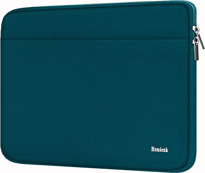 Laptop Sleeve Case 15.6 inch, Shockproof Protective Notebook Bag with Accessory Pocket, Briefcase Carrying Laptop Sleeve for 15.6" HP, ASUS, Dell, Lenovo, Acer -Cyan Color