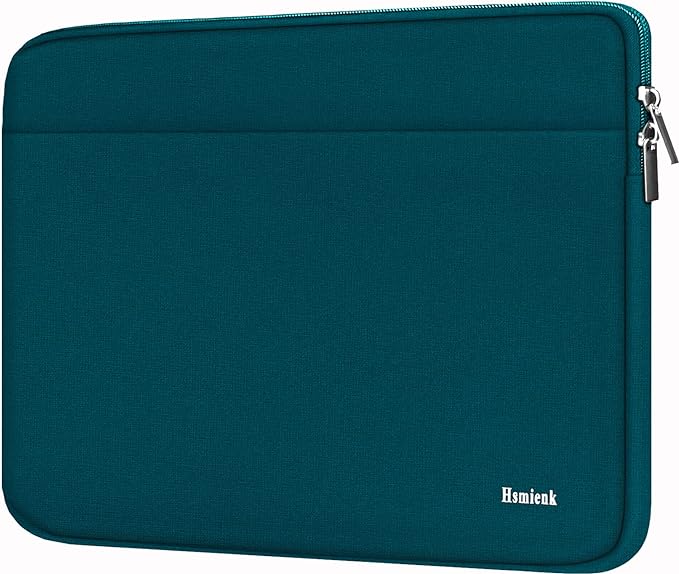 Laptop Case 14 inch, Durable Shockproof Protective Notebook Cover Bag with Accessory Pocket, Carrying Laptop Sleeve Compatible for MacBook HP Lenovo Dell Asus Acer, Cyan Color