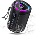 aowoka Bluetooth Speaker, 2026 Portable Wireless Speakers with Led Light, Bluetooth 5.4, 15H Playtime, Enhanced Bass, IPX7 Waterproof, Outdoor Speaker for Travel, Sport, Party, Biking.