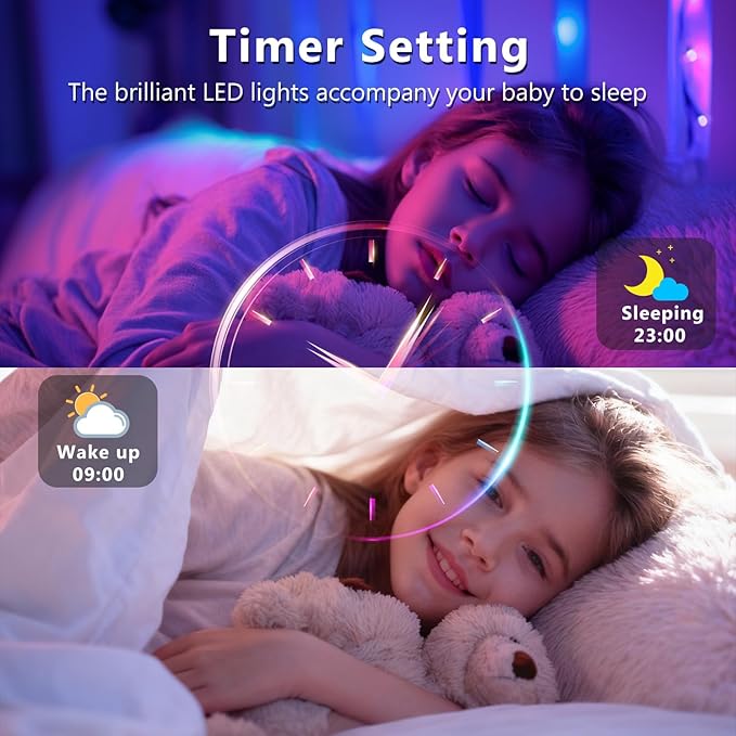 DAYBETTER Led Strip Lights 300 ft Ultra Long Smart Light Strips with App Voice Control Remote, 2835 RGB Music Sync Color Changing Lights for Bedroom, Kitchen, Party,Home Decoration