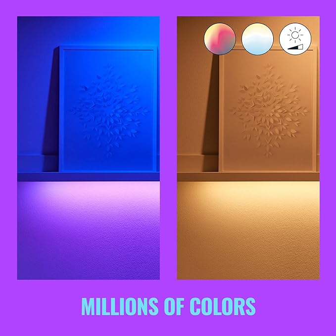 WiZ Connected 13ft LED Light Strip Base Kit + Extension - Flowing Multicolor LED Color-Changing Light Strip For Your Smart Home - Compatible with Alexa and Google Home Assistant