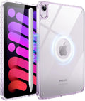 Case for iPad mini A17 Pro, iPad mini 6 case, Compatible with Magsafe, Clear Back with TPU Frame, Slim Lightweight Protective Case for 8.3“ iPad mini (Clearpurple)