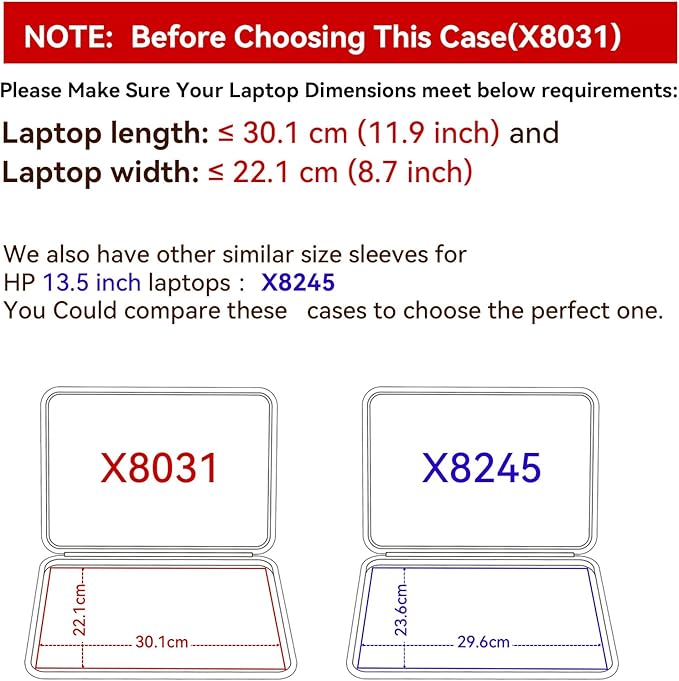Smatree Hard EVA Protective Sleeve Case Compatible for 13.5 inch HP Dragonfly G4, Elite Dragonfly G3/Chromebook, Spectre x360 14/14t, Anti-Shock and Waterproof Laptop Bag (X8031)