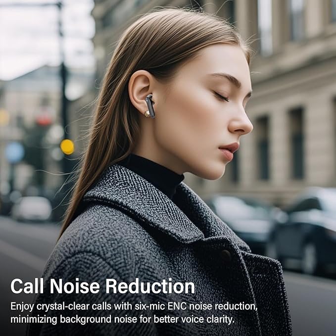 Hybrid Active Noise Canceling Wireless Earbuds, 6 Mics ENC Clear Call Ear Buds, Hi-Res Audio Deep Bass Bluetooth 5.4 Headphones, 48H Playtime, IP7, 8 EQ Modes, Wireless Charging, Multipoint Connection