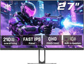 KTC 27 Inch QHD Gaming Monitor, 2K 200Hz Up to 210Hz 1ms Fast IPS Computer Monitor, HDR400, 1440P with Adaptive Sync, Built-in Speakers, HDMI Displayport, Tilt Adjustment, VESA Compatible, H27T22C-3