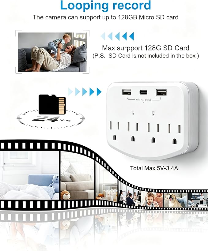 HD1080P Wireless Dome Cameras, Mini Small Nanny Cam, WiFi Indoor Camera for Home Security, Baby Monitor with Motion Detector, Surveliance System Remote Monitoring for Homes/Office/Pet